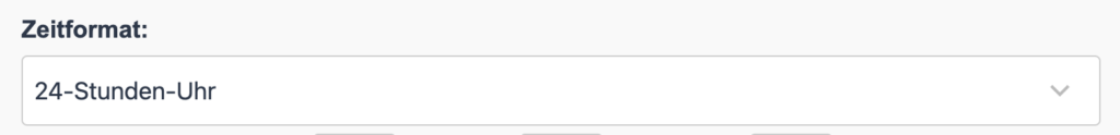 Zeitformat für den Arbeitszeitrechner